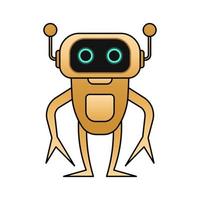 illustration vector robot design happy kawaii