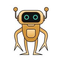 illustration vector robot design happy kawaii