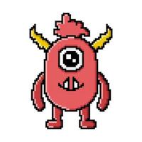 píxel Arte linda vector ilustración monstruos diseño mascota kawaii