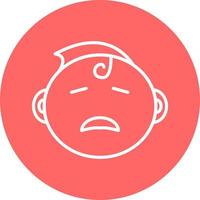 Crying Baby Icon Style vector