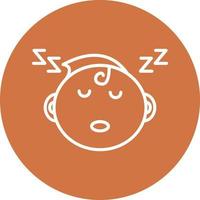 Sleeping Baby Icon Style vector