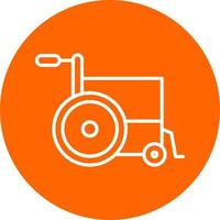 Wheel Chair Icon Style vector