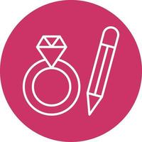 Jewelry Design Icon Style vector