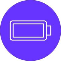 Empty Battery Icon Style vector