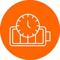 Battery Duration Icon Style vector