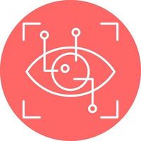 Eye Recognition Icon Style vector