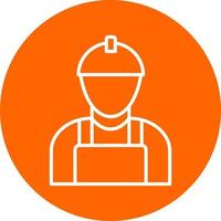 Worker Male Icon Style vector