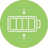 Small Battery Icon Style vector