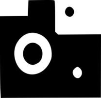 black camera icon vector
