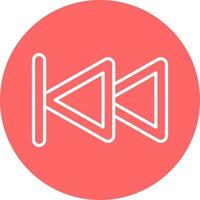 Backward Button Icon Style vector