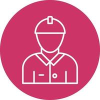 Male Engineer Icon Style vector