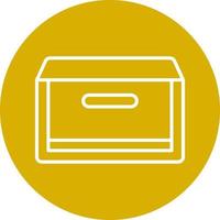 caja icono estilo vector