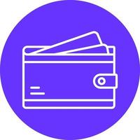 Wallet Icon Style vector