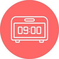 Digital Clock Icon Style vector