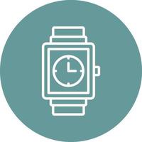 estilo de icono de reloj inteligente vector