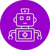 Robotic Nurse Icon Style vector