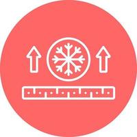 a prueba de nieve tela icono estilo vector