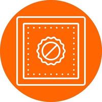 Ultra Violet Fabric Icon Style vector