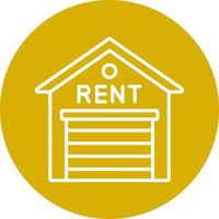 Warehouse Rental Icon Style vector