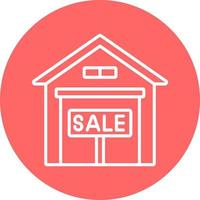 Warehouse For Sale Icon Style vector