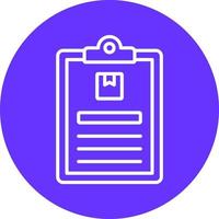 Package Descriptipn Icon Style vector