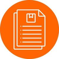 Package Documents Icon Style vector