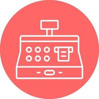 Cash Register Icon Style vector