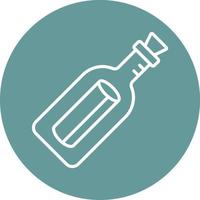 Message In Bottle Icon Style vector