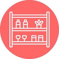 Store Shelfs Icon Style vector