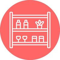 Store Shelfs Icon Style vector