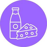 Dairy Products Icon Style vector