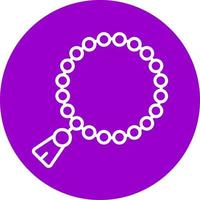 Rosary Icon Style vector