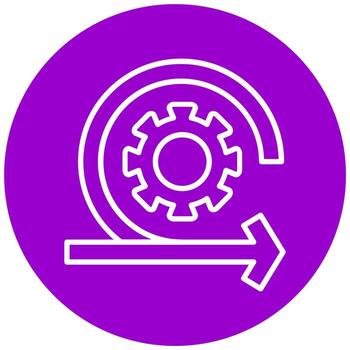 ágil desarrollo icono estilo vector