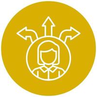 ágil valores icono estilo vector