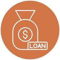 Loan Money Icon Style vector