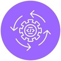 Continuous Integration Icon Style vector