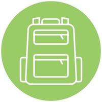 School Bag Icon Style vector