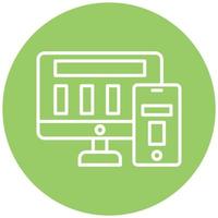 Responsive Design Icon Style vector