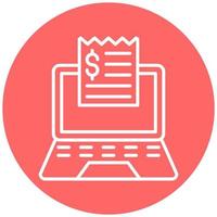 Electronic Bills Icon Style vector