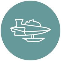 Hydroplane Racing Icon Style vector