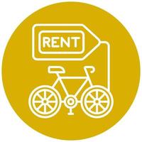 Bicycle Rental Icon Style vector