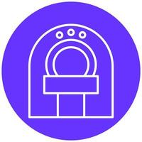 CT Scan Icon Style vector