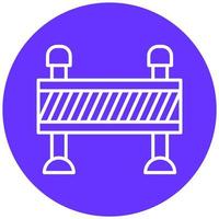 Road Barrier Icon Style vector