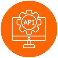 Api Icon Style vector