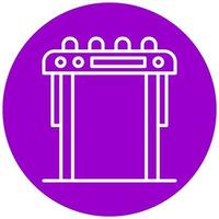 Security Gate Icon Style vector