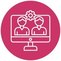 Crowdsourcing Icon Style vector