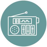 Digital Radio Icon Style vector