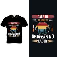 Labor day custom t shirt design vector