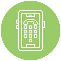 Dial Pad Icon Style vector