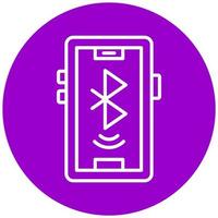 Bluetooth Connect Icon Style vector